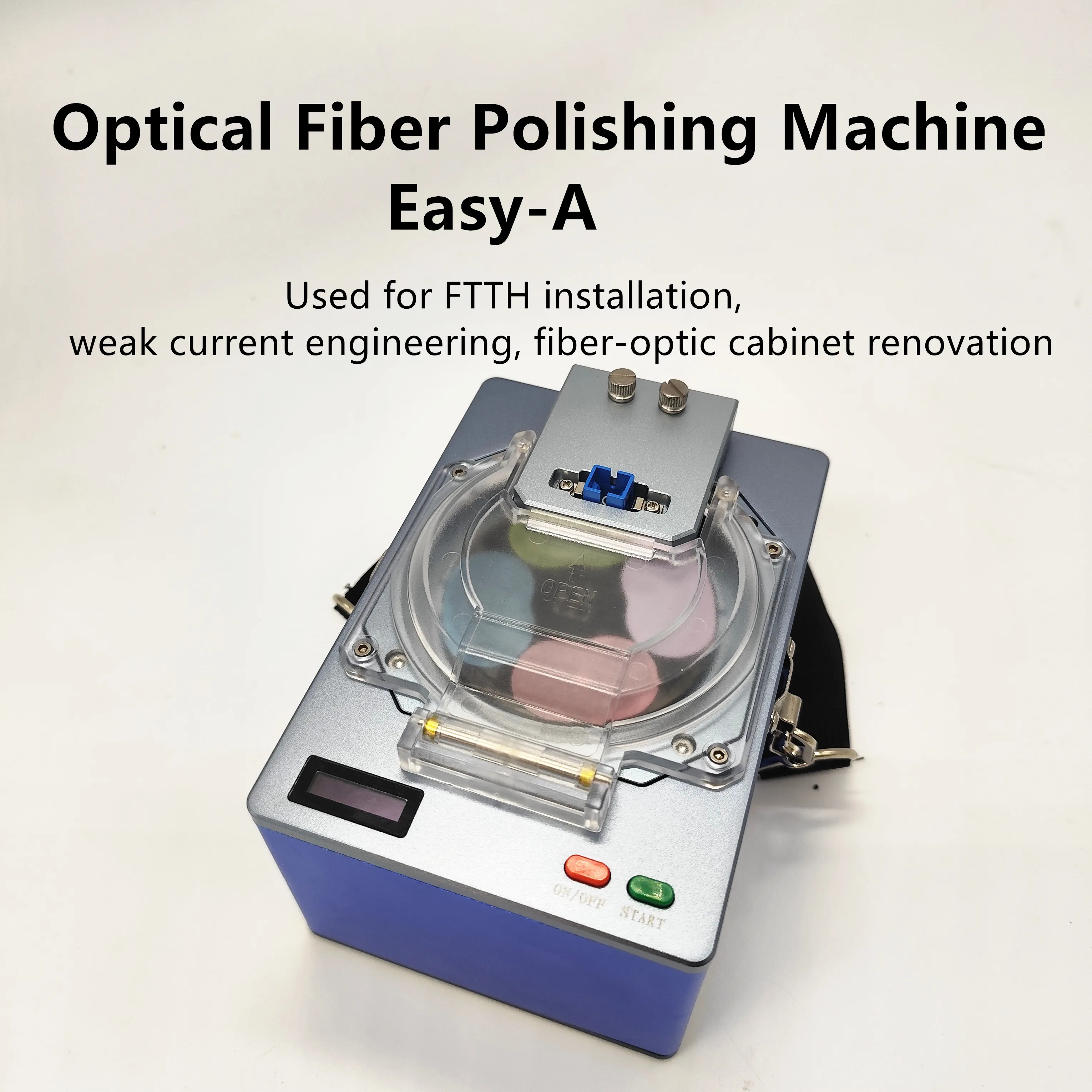 Installation der Faserpoliermaschine FTTH Fiber End Repair Instrument Schwachstromtechnik-Renovierung des faseroptischen Schranks