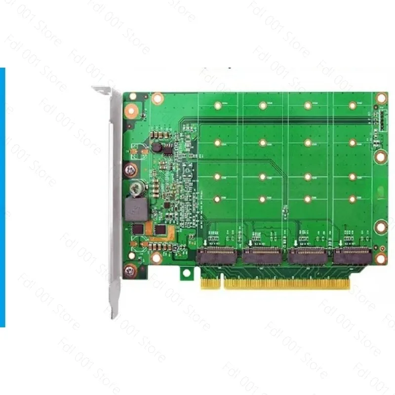 for M.2 NVMe SSD expansion card PCIe3.0 X8X16 expansion 2 ports 4 ports M2 PLX8747 22110 transfer