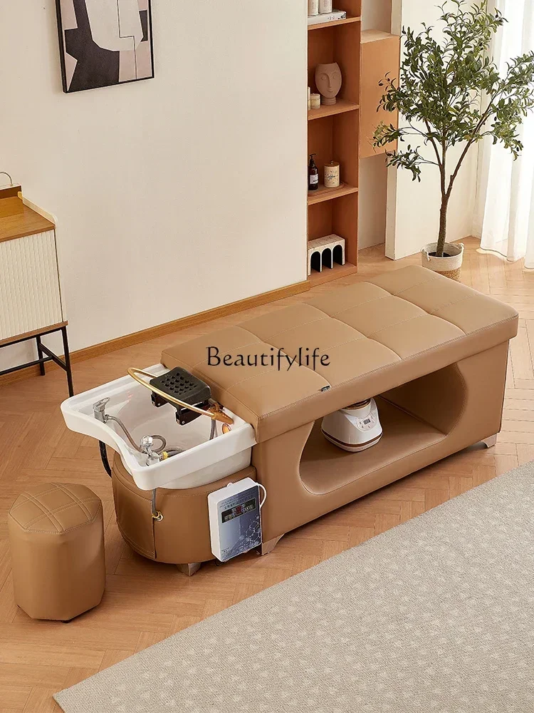 

02ld14Solid Wood Shampoo Chair Massage Thai Head Therapy Constant Temperature Water Circulation Fumigation