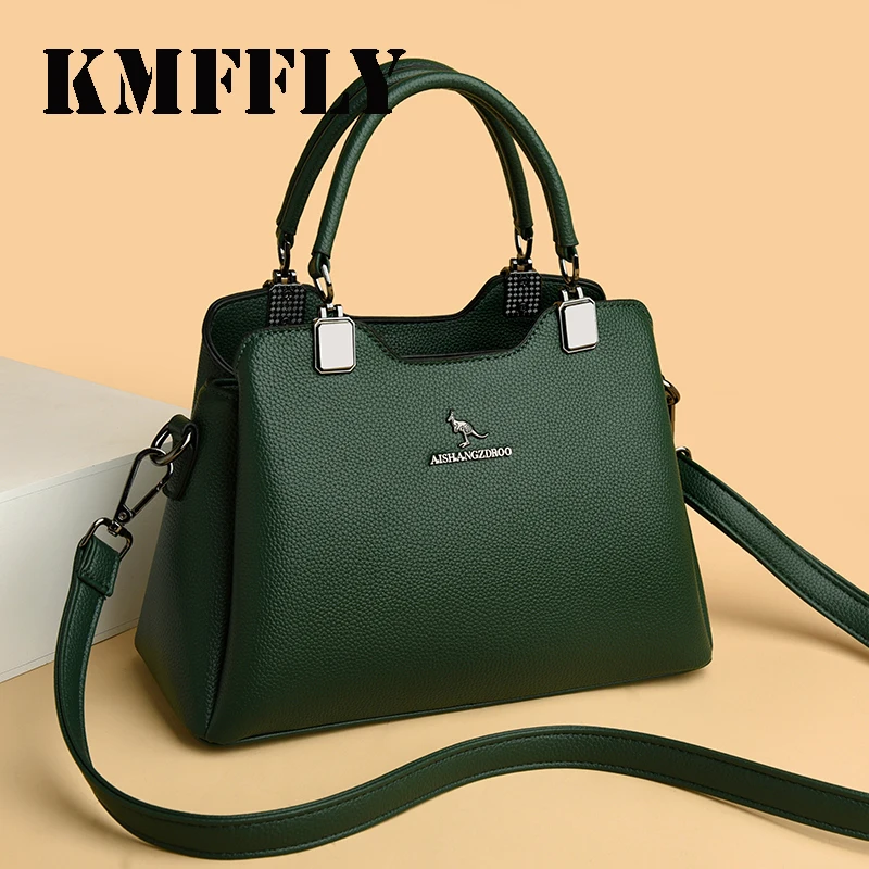 

Leisure Brand Handbag High Quality Women's Shoulder Bags Fashion Designer Large Capacity Soft Leather Locomotive Bag Sac A Main