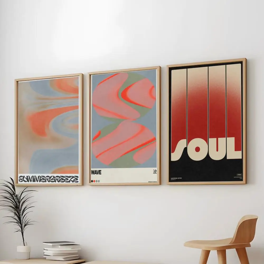 Japandi style Retro Henry M Painting Calligraphy Modern Aesthetic Wall Art Print Trendy Bedroom Home Decor Gift