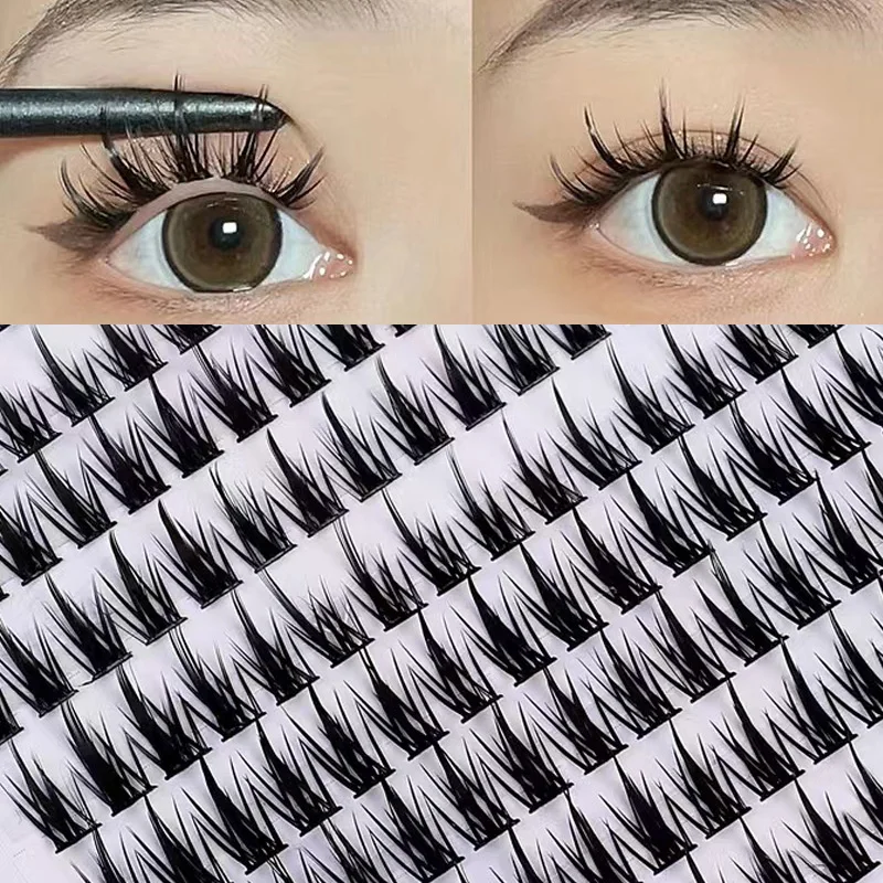 Mink eyelashes 1/box 160/48 bundle natural Russian 3D individual manga eyelash clusters extended Makeup tools wholesale lashes