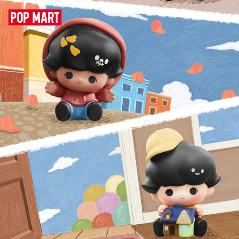 POPMART POP BEAN DIMOO WORLD PIXAR Series Mini Doll Blind Box Guess Bag Mystery Box Toys Doll Cute Anime Figure Desktop