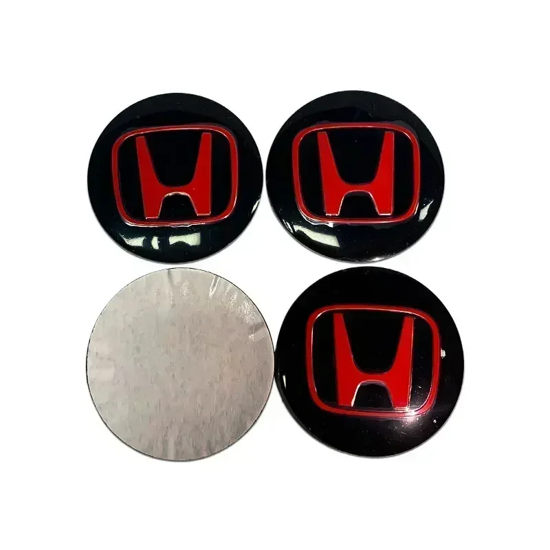 60MM Car Wheel Center Hub Cap Badge For Honda Civic City Accord Odyssey CRV Hrv Jazz CBR VTX Logo Emblem Decals Tire Stickers