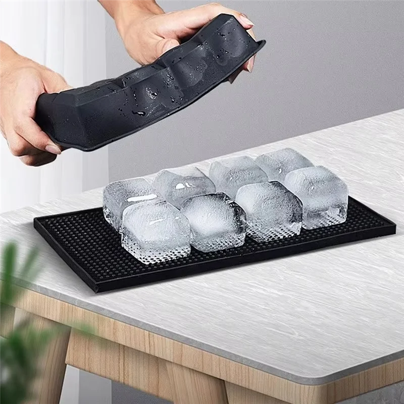 ABDJ-قالب سيليكون كبير مع غطاء صواني الفريزر صينية إضافية قوالب تجميد الطعام صندوق تخزين اكسسوارات المطبخ