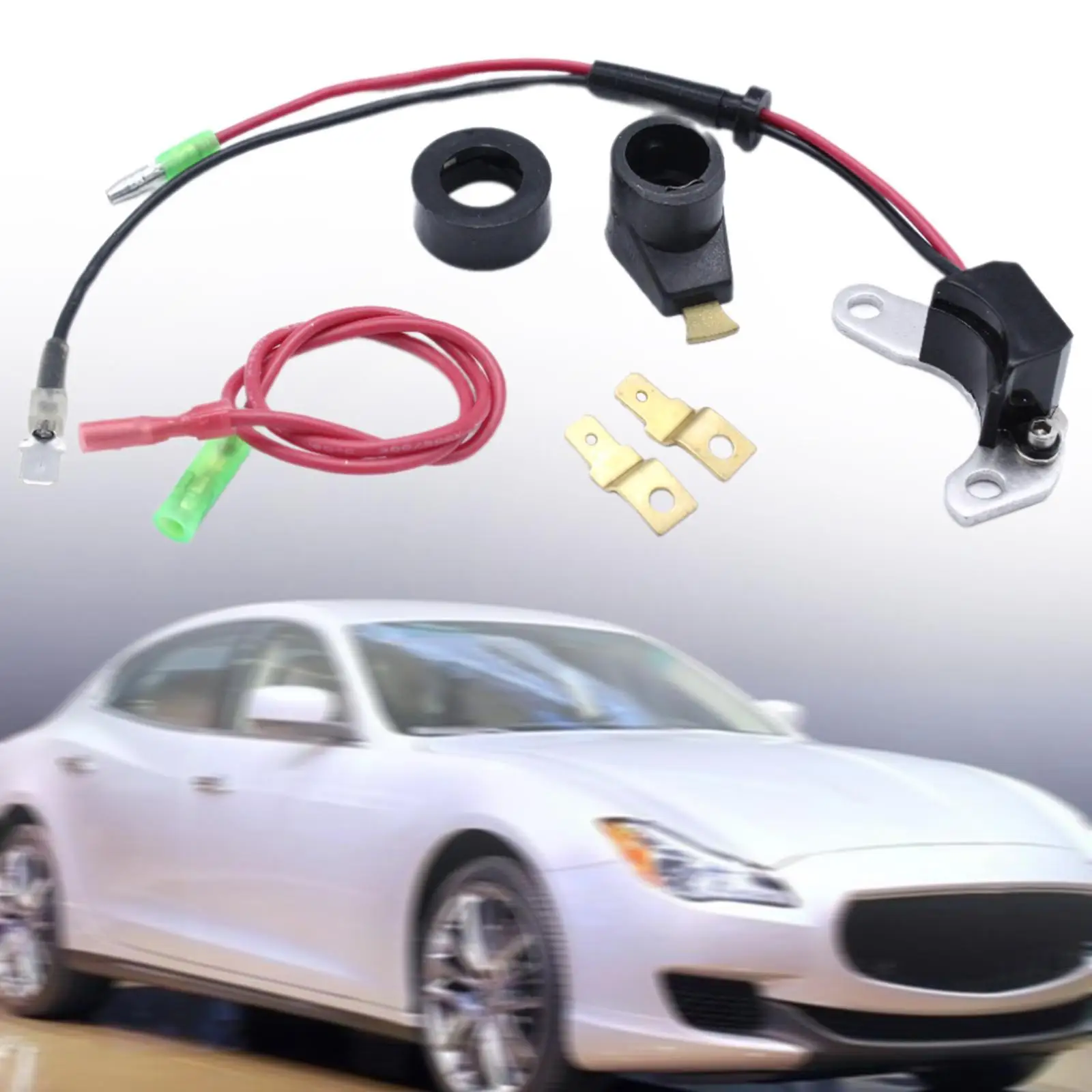 Electronic Ignition Points Conversion Kit Car Directly Replace for Lucas 25D DM2 High Performance Accessory Easy to Install