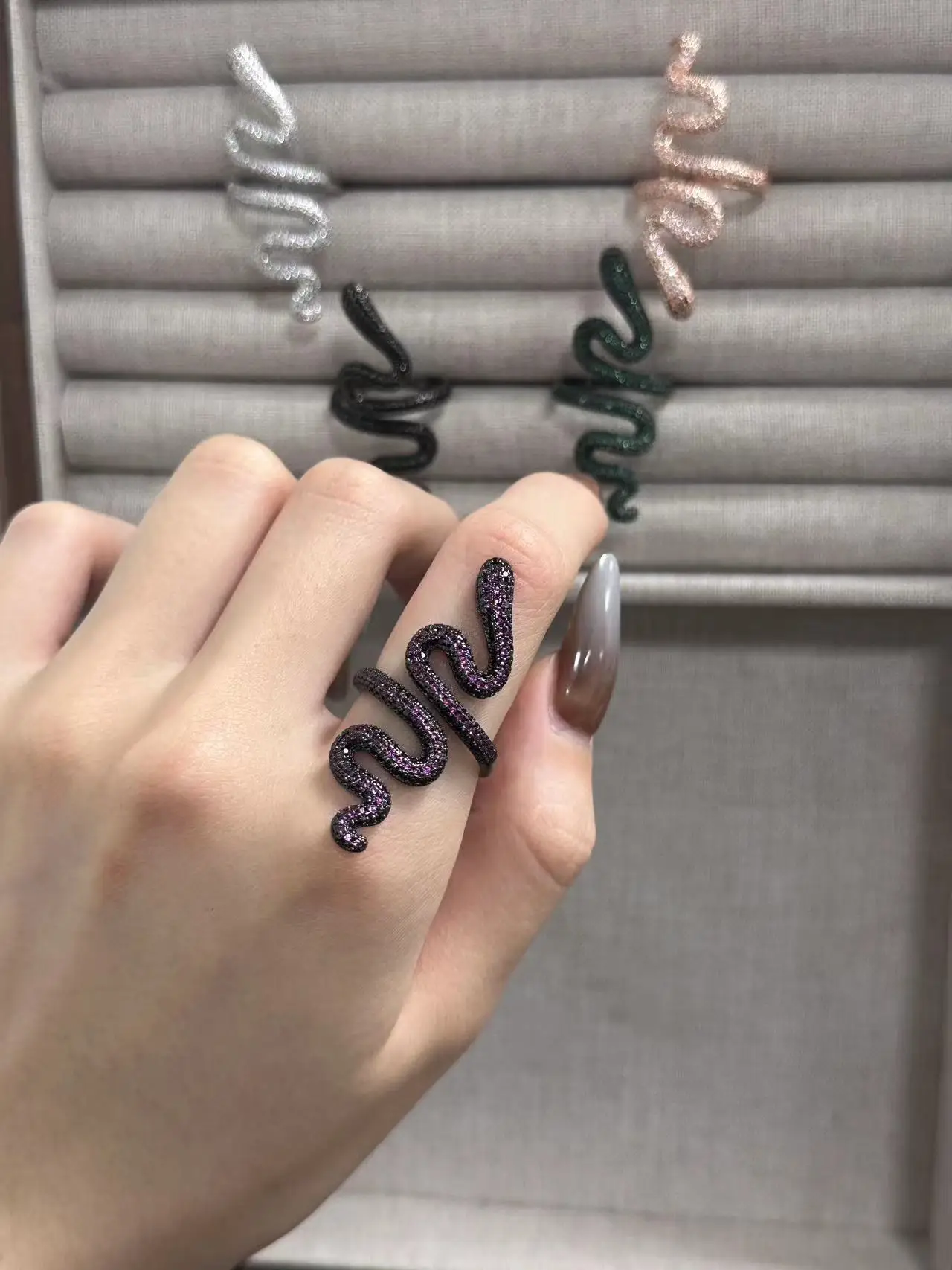 Mildew Taylor Swift Snake Ring Simple Original Design Luxury Ins Fashion Exquisite Ladies