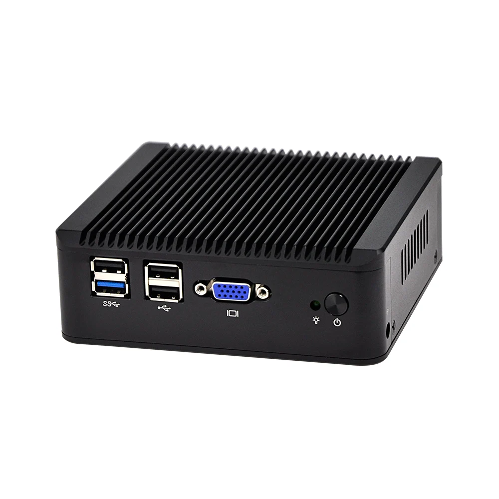 Imagem -02 - Qotom Barebone Mini Computador Nano Itx J1900 N3540 Intel Lan Mini Computador Pfsense Firewall Servidor Linux Ubuntu Fanless Mini pc