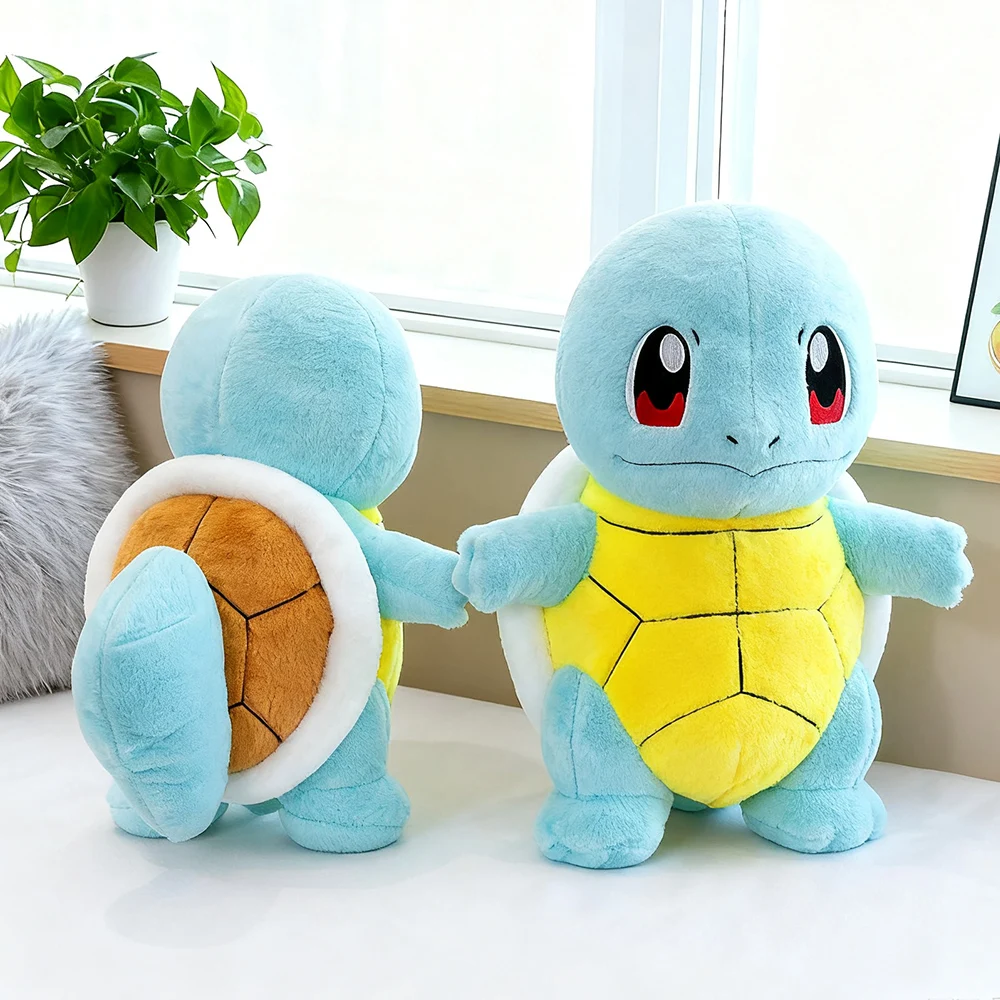 

Huggable Water Turtle Plush Toys Soft Doll Squirtle Stuffed Anime The Ultimate Water-Type Buddy Sleeping Pillow Holiday Gift Kid