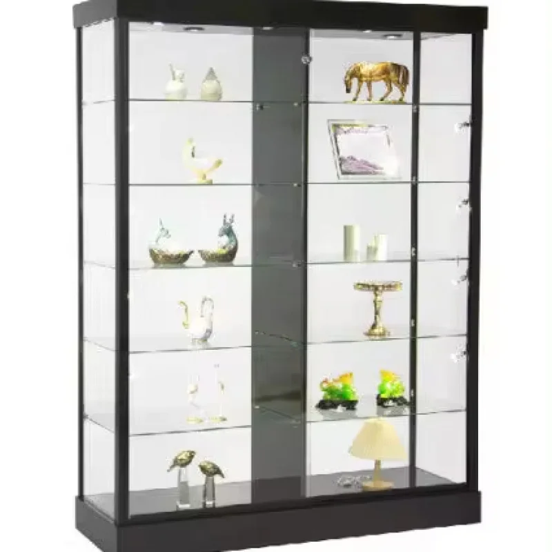 custom.GLASS TROPHY DIVIDED CABINETS for SHOPS WITH TEMPERED GLASS