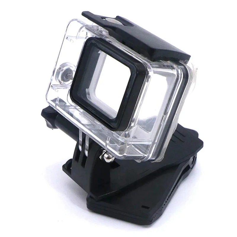 A23F-360 Rotary Action Currency Cam Sports Camera Quick Clip Backpack Strap Mount Clamp Holder