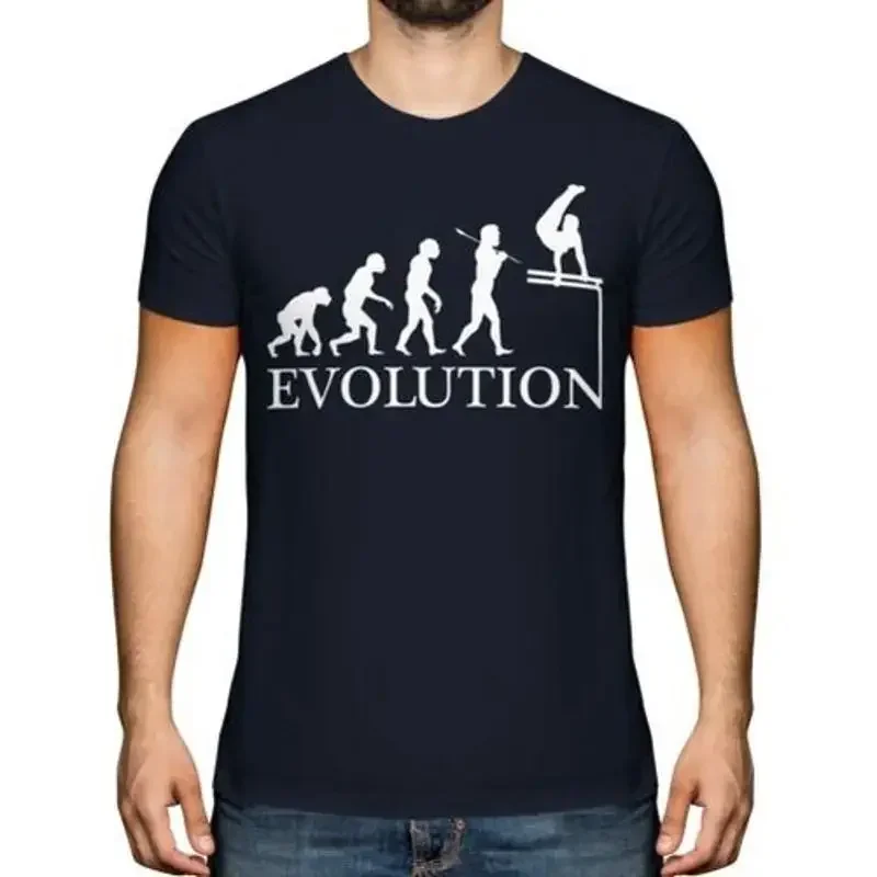 Parallel Stangen Evolution Of Man Herren T-Shirt Leichtathletik