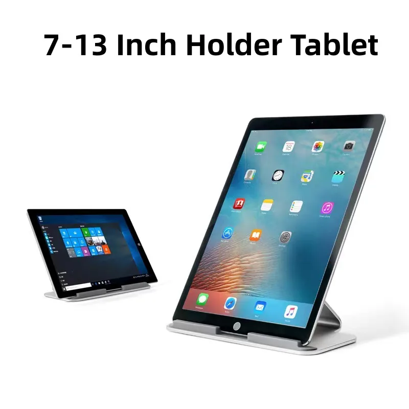 Flat Retail Display Stand 60 Degree Angle Heat Dissipation Base 7-13 Inch Aluminum Alloy Flat Stand