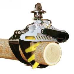 Hydraulischer Rotator Stein Holz rotierender Holz greifer für Bagger Traktor lader Holzkran 3-Punkt-Anhängerkupplung Forst greifer