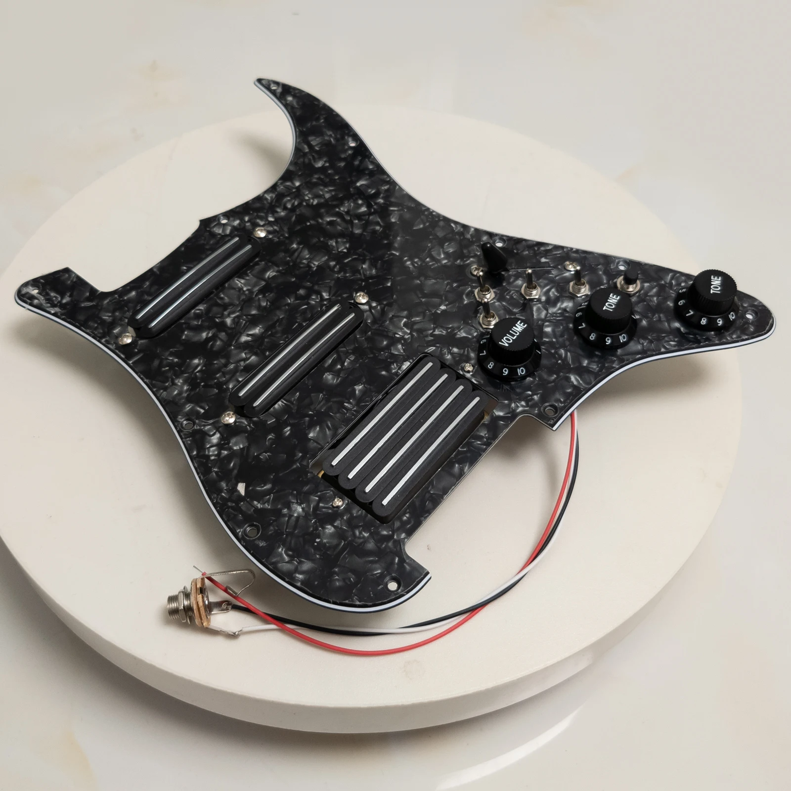

Guitar Prewired Loaded Pickguard Set,for ST Guitar with Coil Splittin Humbucker Pickups Electric Guitars Replacement Parts