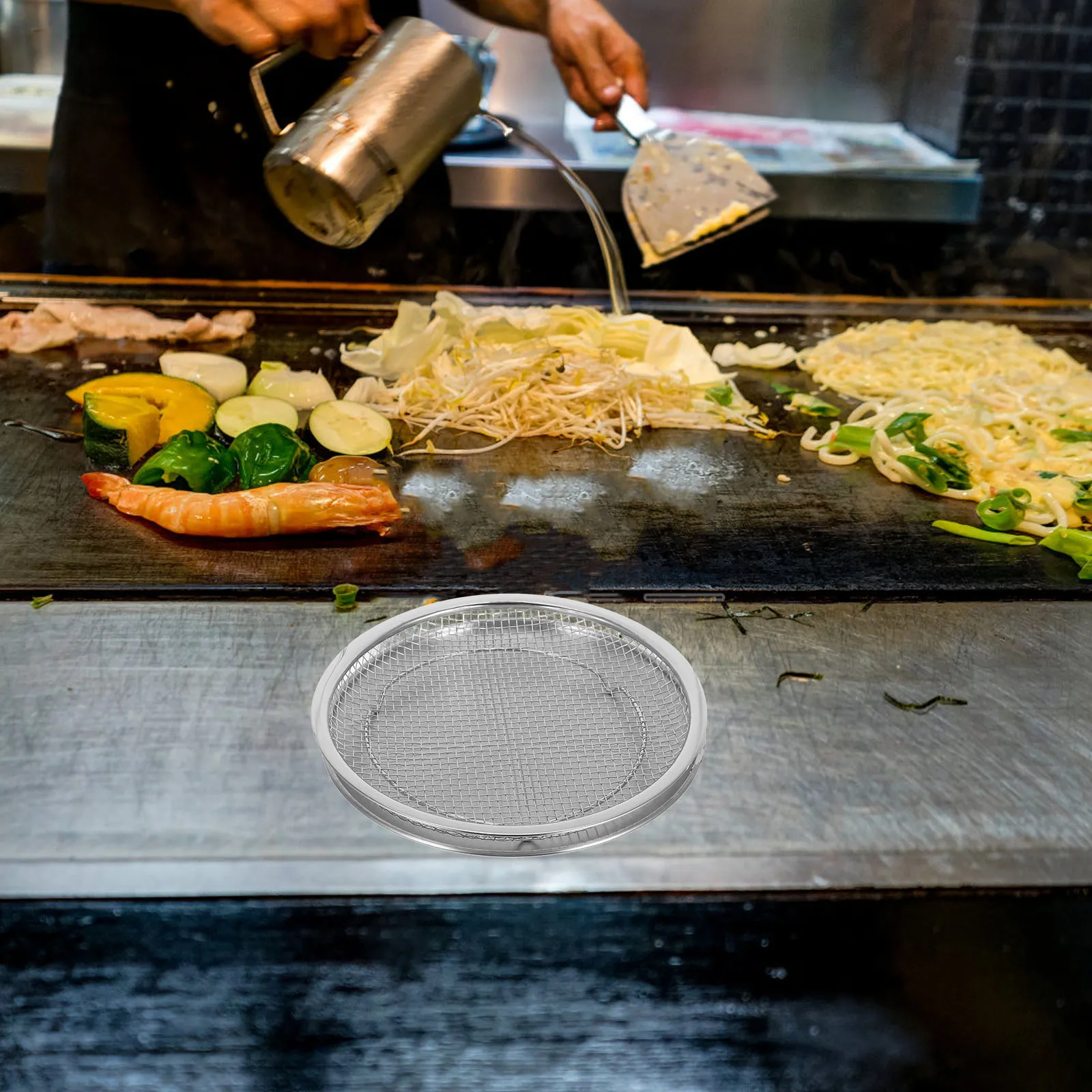 

1 Set Oil Filter Tray Stainless Steel Frying Mesh Strainer Rack For Kitchen Oil Filtering Deep Fryer Baskets Steaming Pot Strain