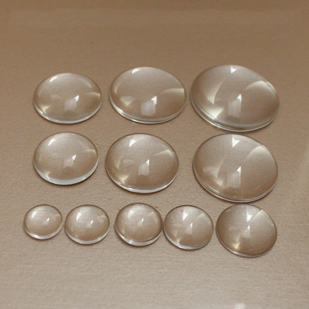 

120 Pcs Glass Dome Cabochons Crystal Clear Round Transparent for Photo Pendant Craft Jewelry DIY Projects Accessories Durability