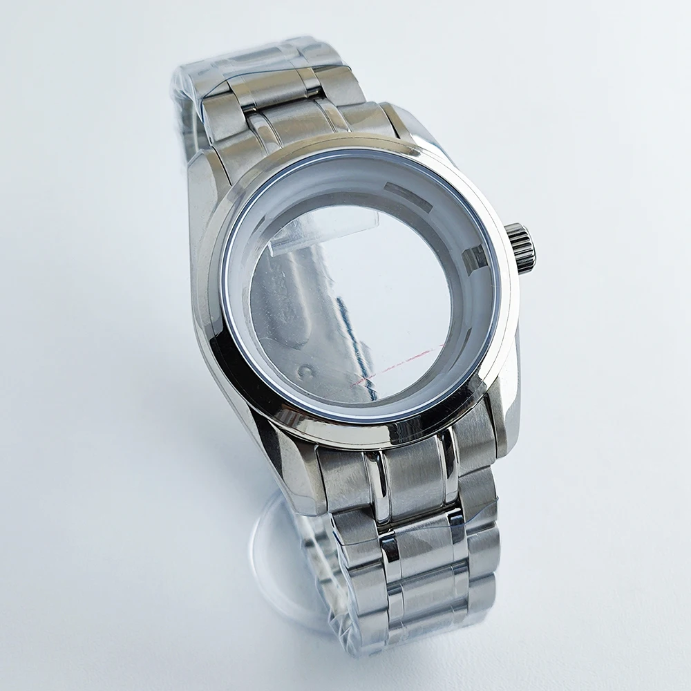NH35 39mm Watch Case Fit GS Diving Watch Modification Sapphire Crystal Case For NH35 NH36 Movement 33.5mm Dial Watch Accessories