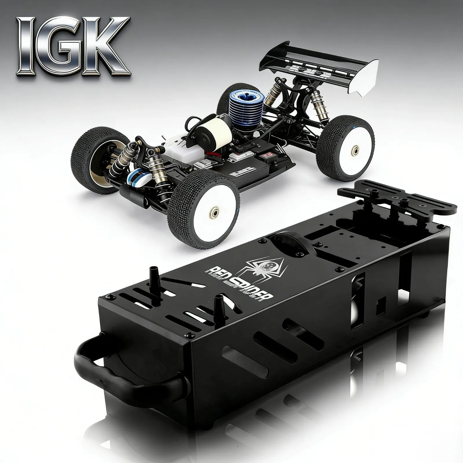 Metal RC Starter Box for 1/8 & 1/10 Nitro Engine RC Car Buggy Truggy