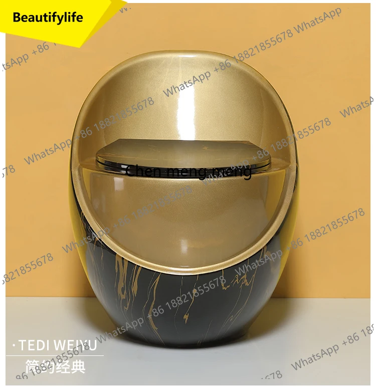 

A17 New wood grain toilet stone grain toilet ceramic creative personality color egg toilet water saving large diameter ceramic