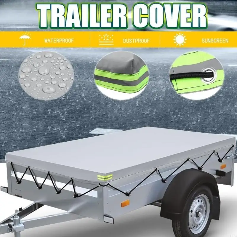 

R6FA Трейлер TARPAULIN Водонепроницаемый 208x114x13 см Тарпаулин Тарпалин покрывает тяжелые брезенты против UV с отражающей