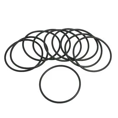 10 Pcs 67mm x 3.1mm Black Silicone O Rings Oil Seals Gaskets