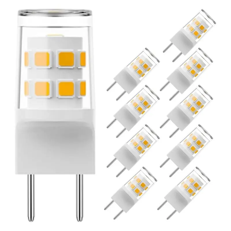 Y17A 50Pcs G8 Led Bulb 3W Equivalent To G8 Halogen Bulb 20W-25W, T4 Light Bulb Bi-Pin G8/GY8.6 Base, G8 Bulb Warn White 3000K