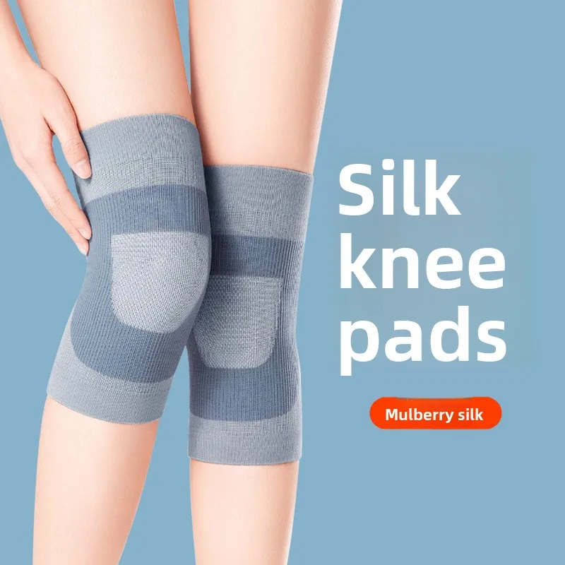 Japanese Silk Knee Sleeves: Thin, Warm Sports Knee Support for Squats, Running, Dancing, Yoga, and Air-Conditioned Rooms