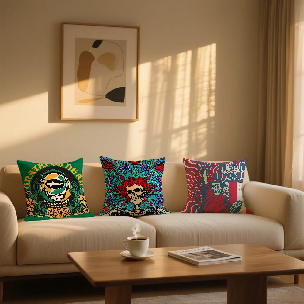 cushion cover Band Fashionable Style G-Grateful Comfortable sofa Bedroom Rock Dead Personalized Decoration