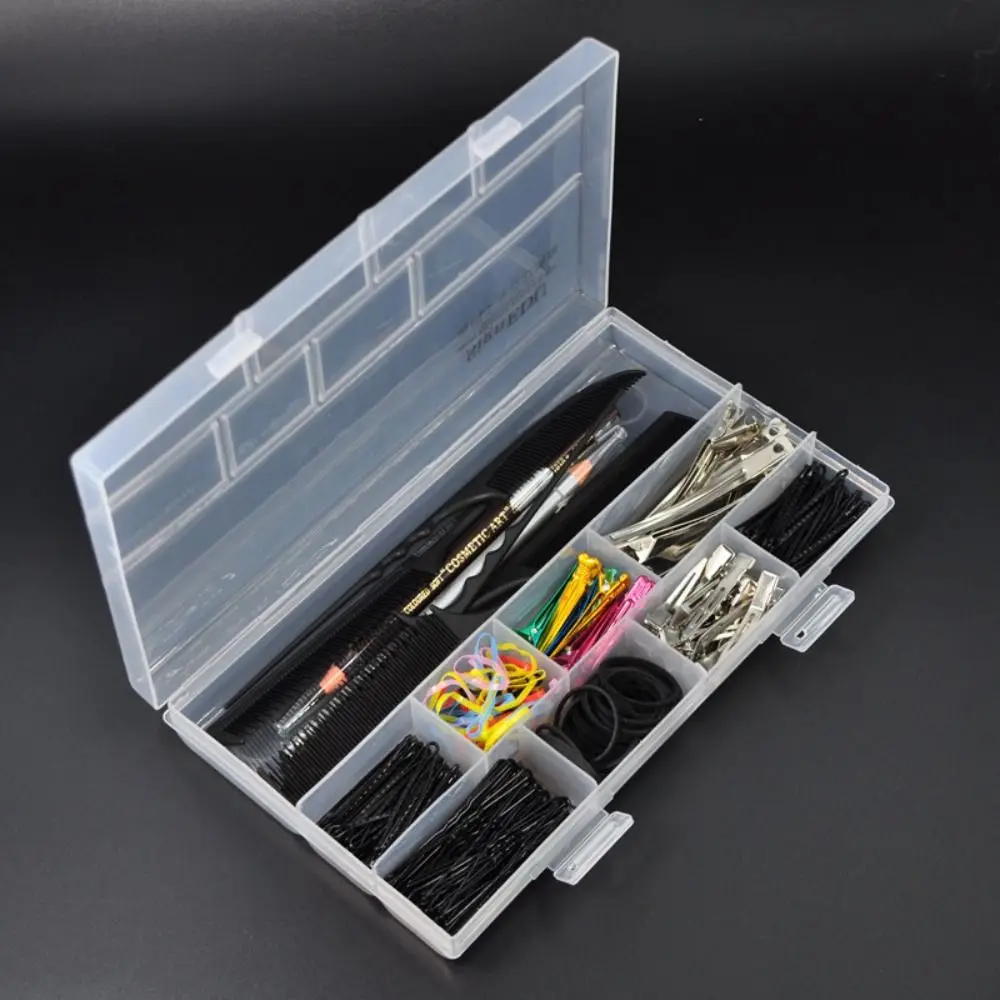 New Thickened Makeup Artist Storage Box Plastic Large Capacity Rectangle Case Transparent Stylist Slot Organizer Storage Jewelry