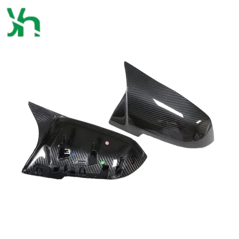 غطاء مرآة من ألياف الكربون بتصميم بديل لملحقات BMW F20 الخارجية