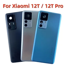 Original For Xiaomi 12T Back Battery Cover For Xiaomi 12T Pro Rear Housing Glass Door Case Replacement Parts