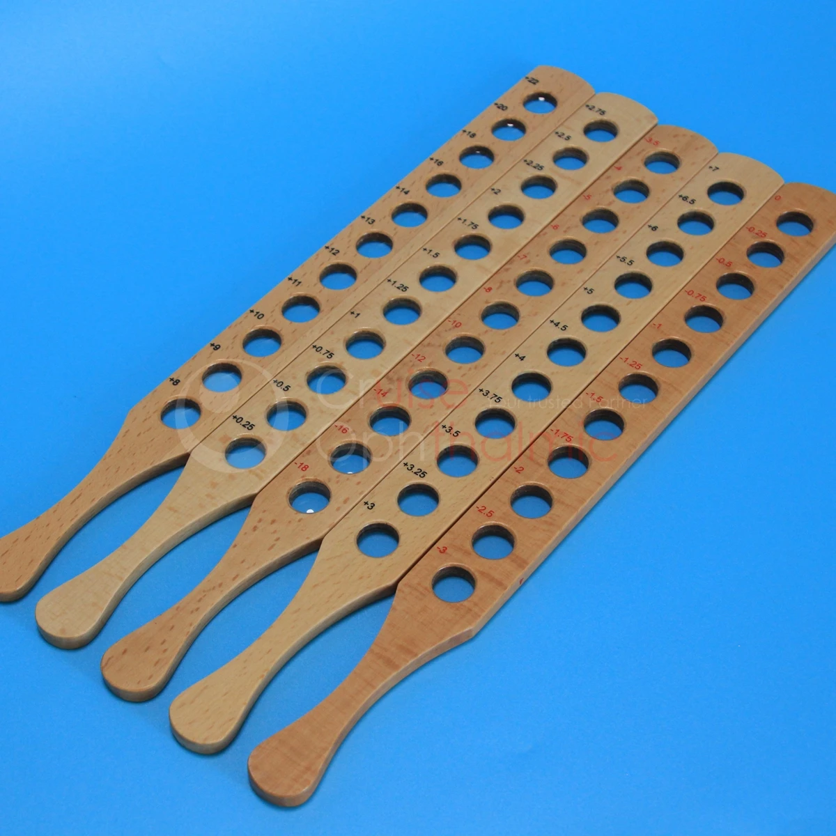 Wooden Handle Retinoscopy Rack Set 28 lens 4 Row 28 Diopters with wooden case Top Quality Many certificated| Ret Rack Set