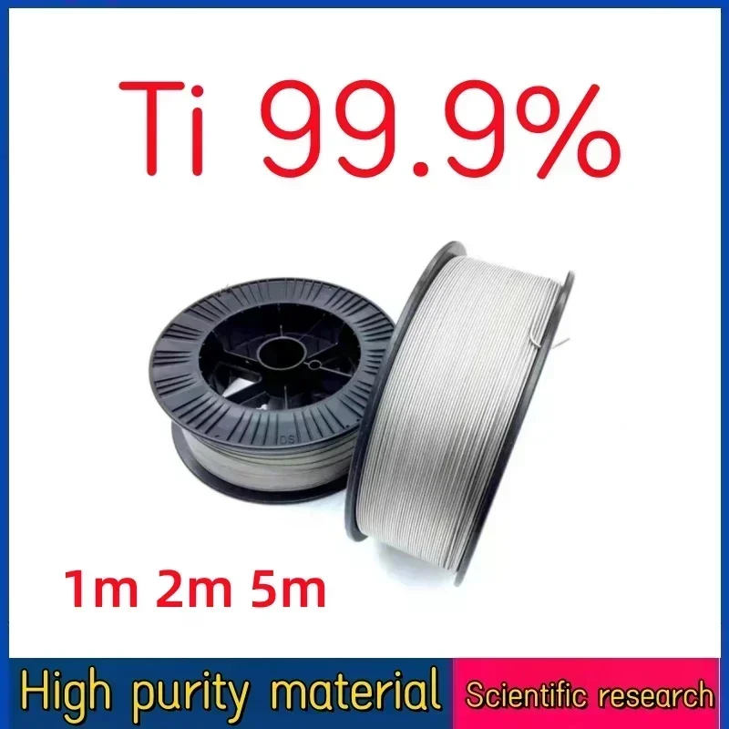 

TA2 High Purity Titanium Wire for Scientific Research - 1mm x 1m/2m/5m Ti99.9%