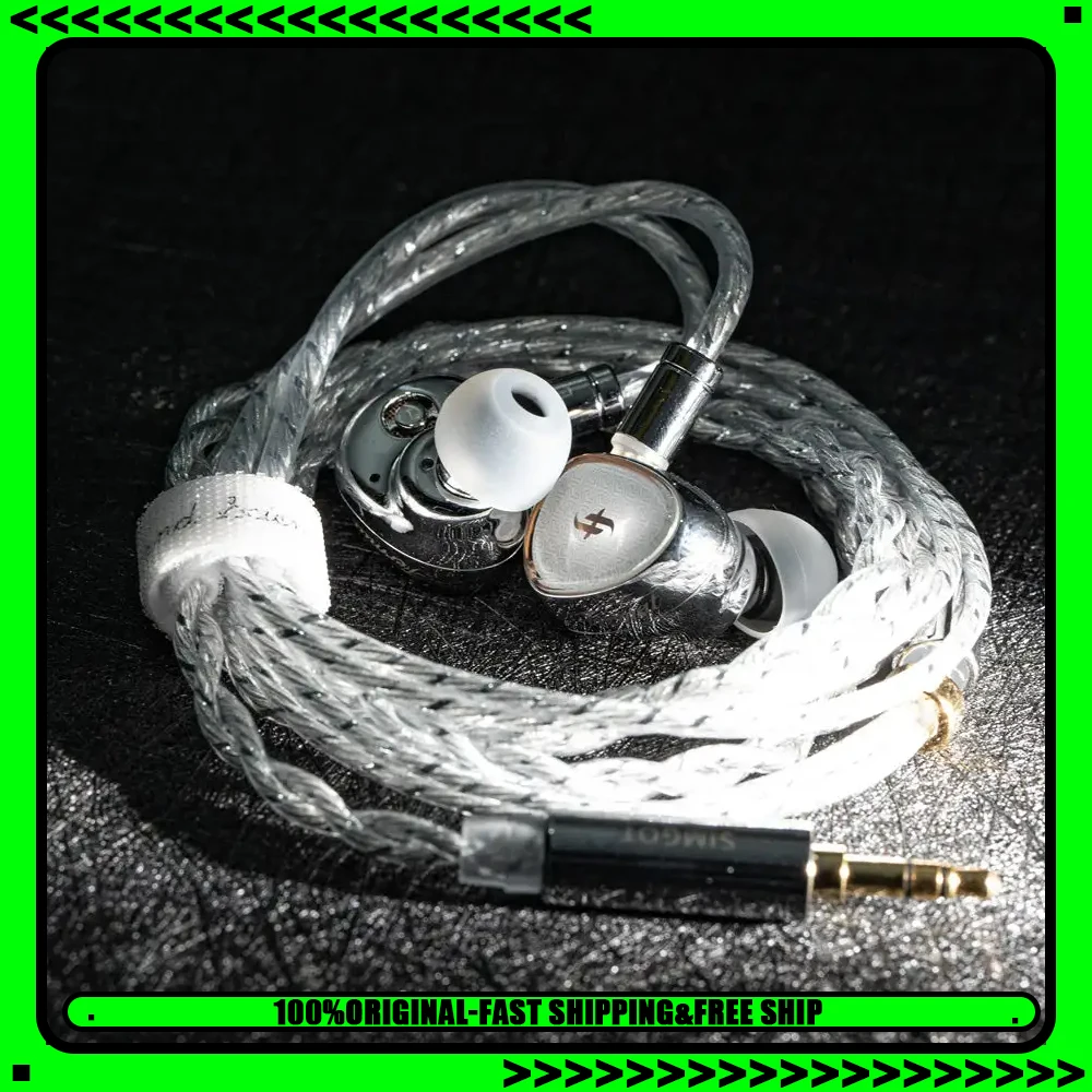 

Наушники SIMGOT EA1000 Fermat Dual-Magnet Dual-Cavity DD+PR Structure HiFi IEM Проводные наушники со съемным кабелем для музыканта