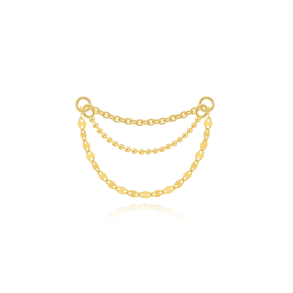 AIDE 925 Sterling Silber 9 Arten Zirkon CZ Kette Ersatzteile Rock Punk Hoop Piercing Hoops Tropfen Ohrring Edlen Schmuck Geschenk 1 stück