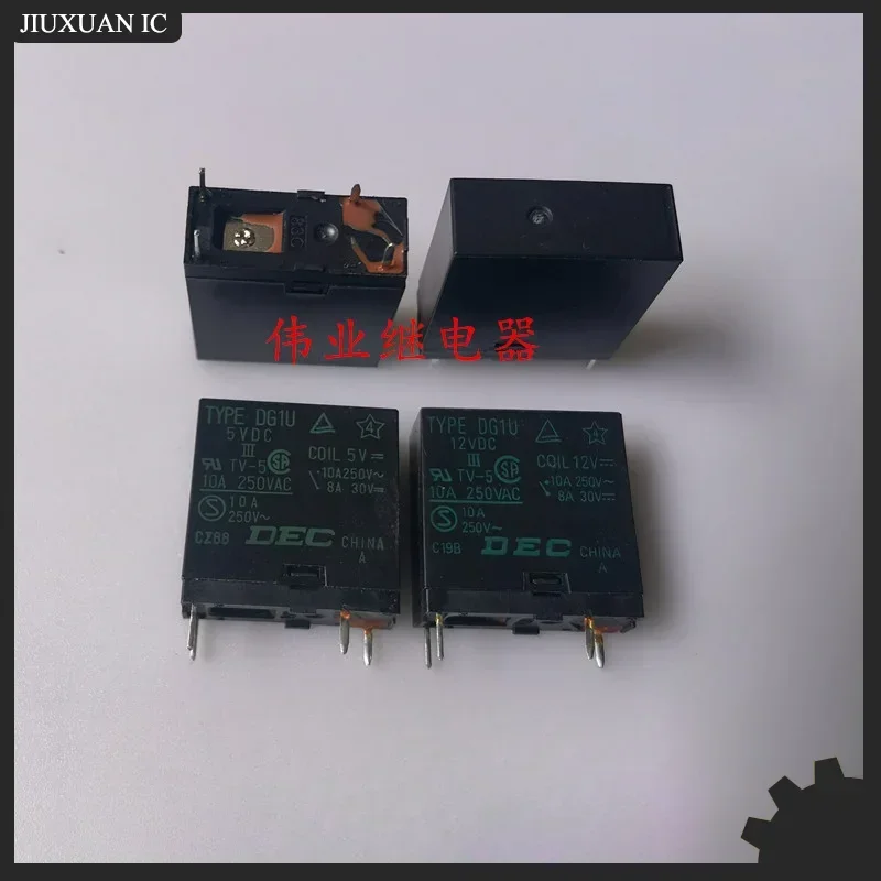 (Совершенно новое) 1 шт./лот 100% оригинальное подлинное реле: Тип DG1U 5VDC 12VDC 4 контакта 10A