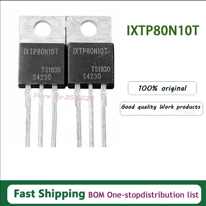 

10 шт./лот IXTP80N10T TO-220 100 В 80 А 100% новый