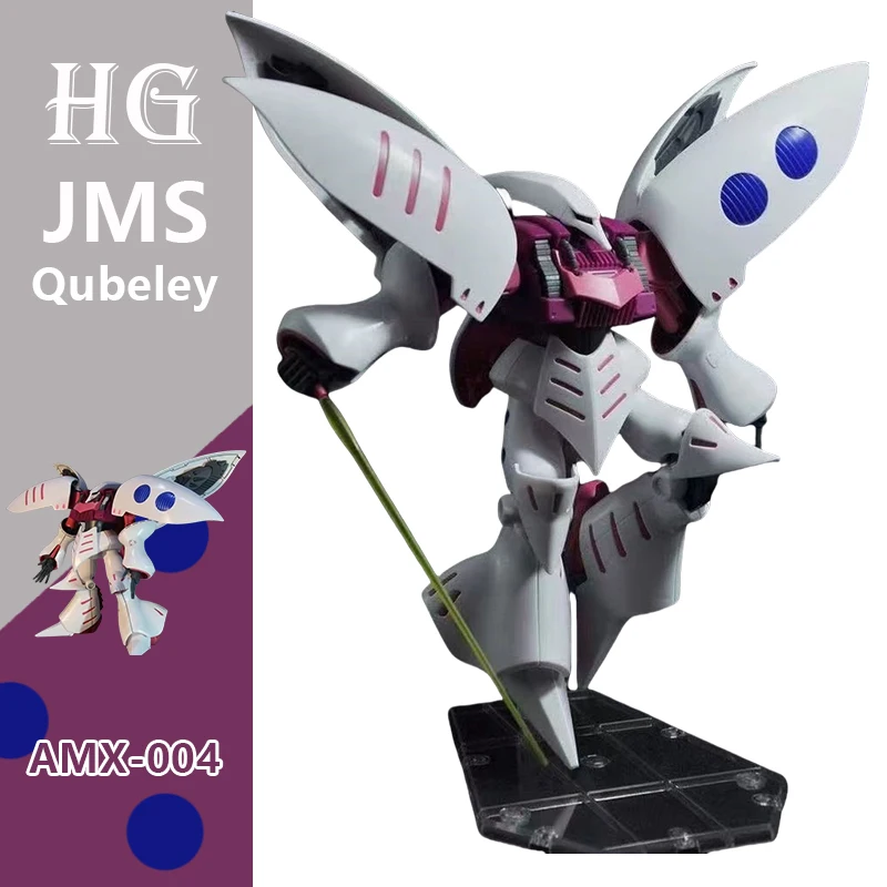 JMS Assembled Model Hand Toy Qubeley Mobile Suit Animation Joint Movable Figure HG AMX-004 Kabini Kit Mecha Model Gift