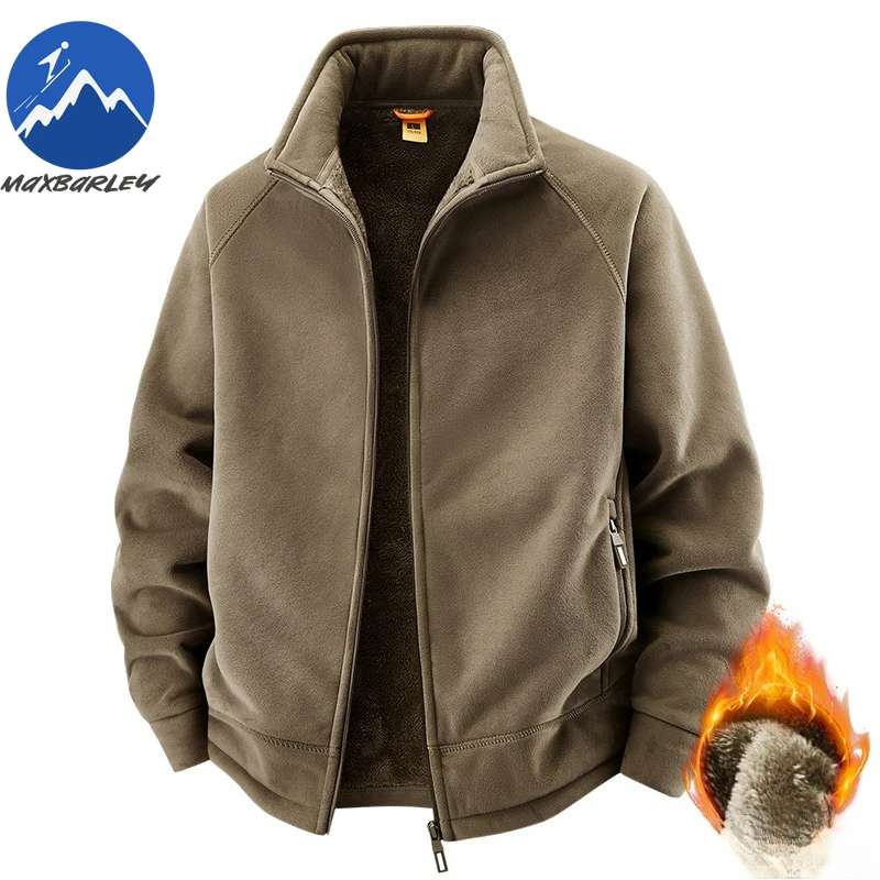 Maxbarley Luxury Men Jacket Fashion Stand Collar Business Casual Windproof Coat Outdoor Office Windproof Autumn Winter Garment