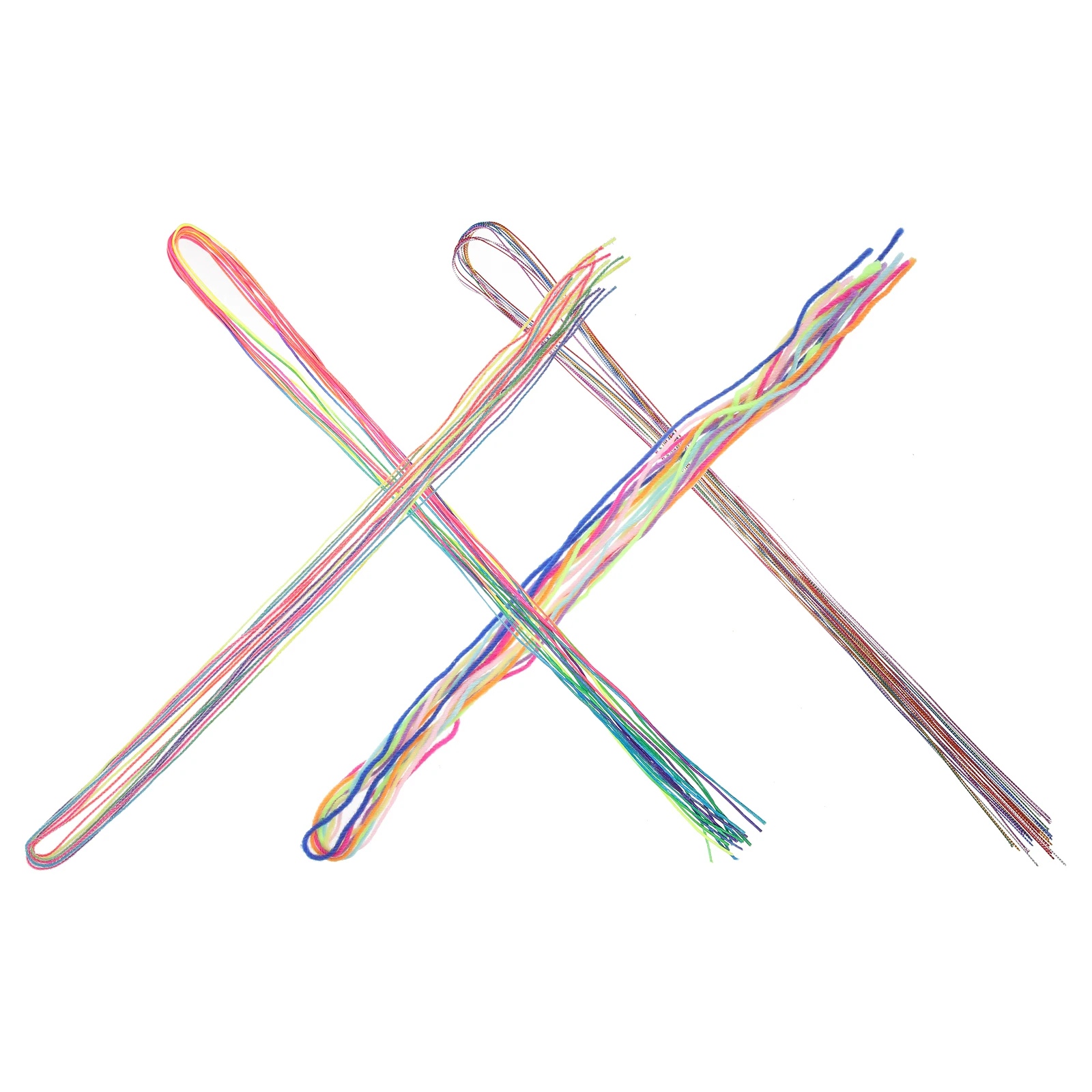 

36pcs Braiding Rope Multi Color Reusable Wrap Strings For Braids Smooth Fabric Accessories Rainbow Hair Ties Braid Hair