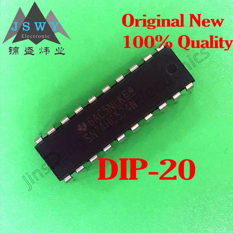 10 pieces free shipping SN74HC574N 74HC574 100% brand new imported DIP-20 logic chip D-type flip-flop electronics