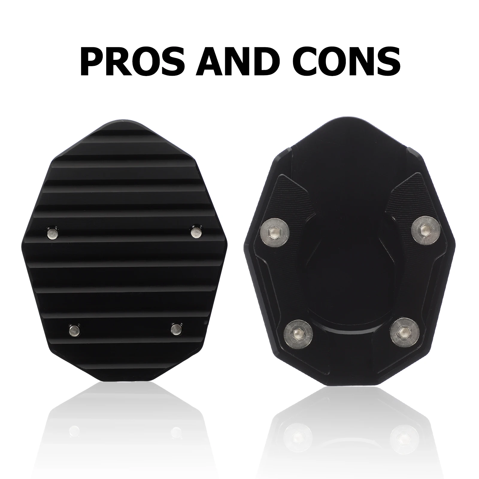 

Anti-slip Side Support Base Kickstand Pad Motorcycle Motorbike Accessories Extension Metal Non-slip