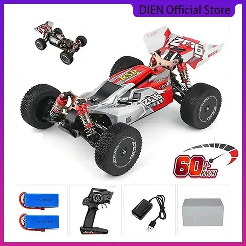 WLtoys 144010 144001 75KM/H 2.4G RC Car Brushless 4WD Electric High Speed Off-Road Remote Control Drift Toys for Children Racing