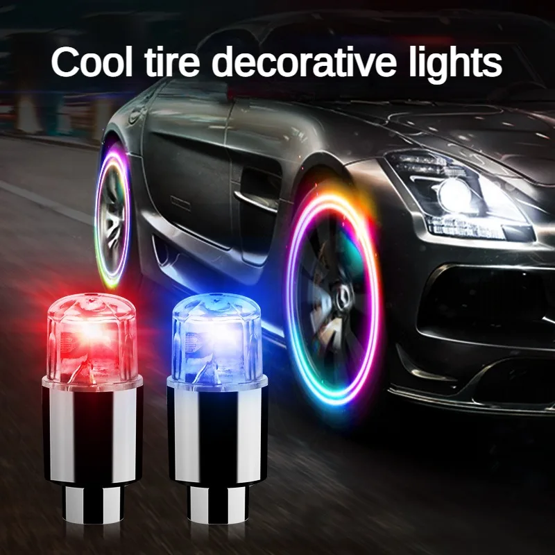 

Car Colorful Wind and Fire Wheel Intelligent Dual Sensing Tire Light Cool Wheel Hub Light Wheel Arc Color Light