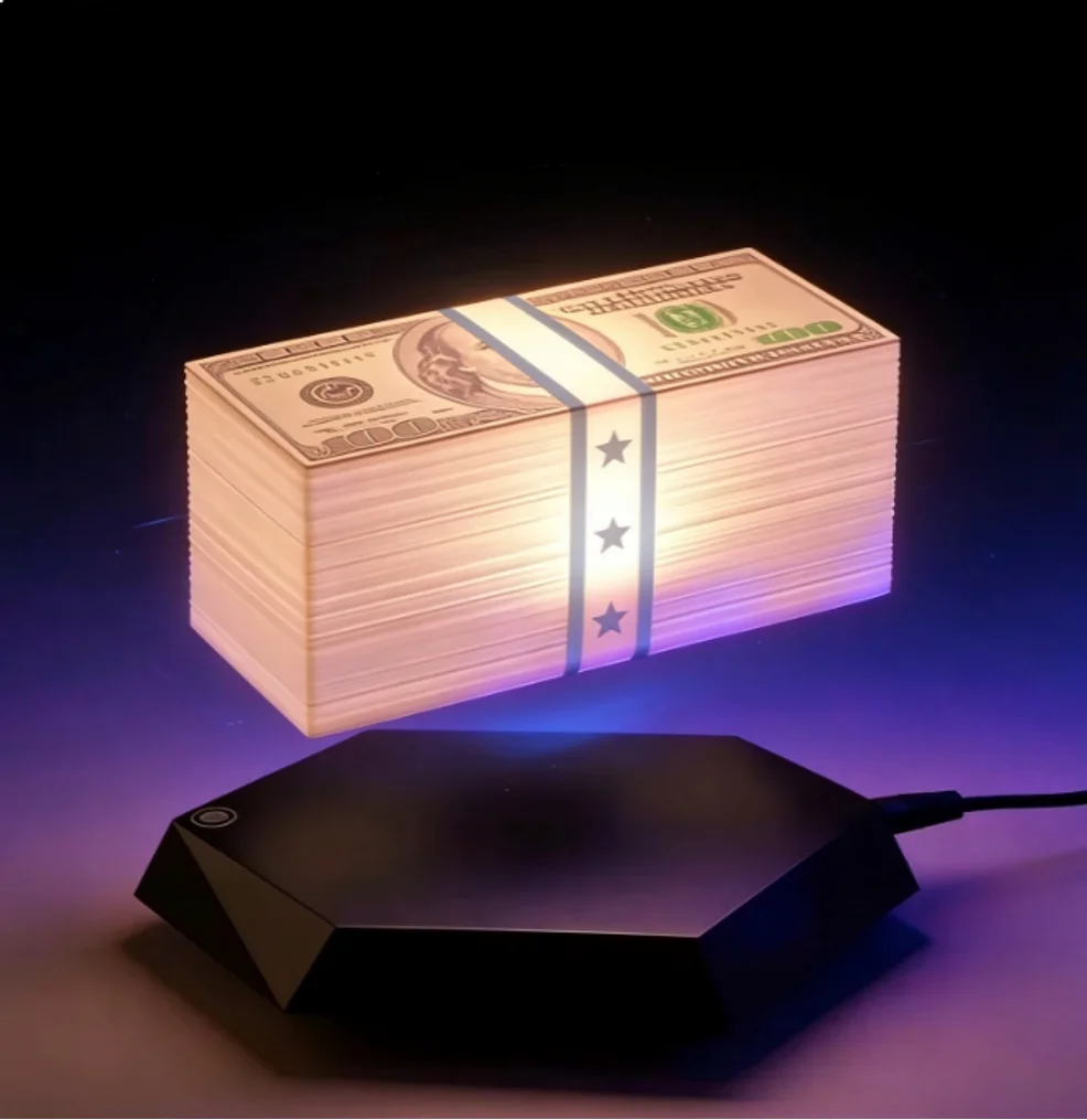 Floating Money Lamp Maglev Golden Lantern e Peripheral TK Same As Grand Theft Auto Birthday Gifts for Friend