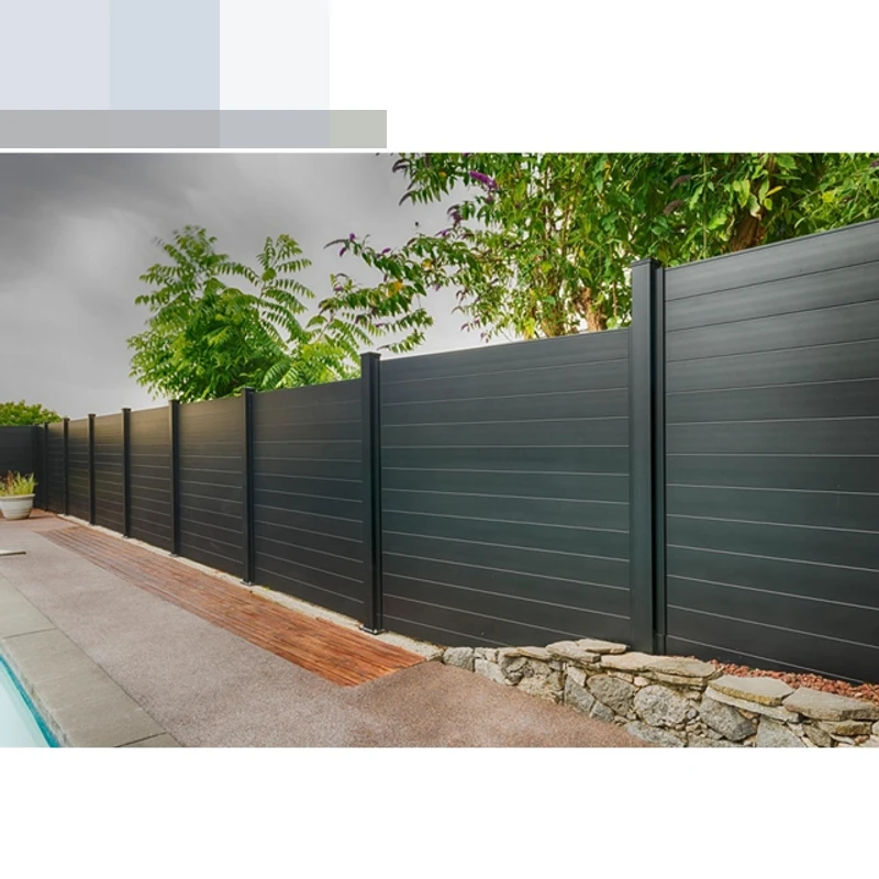 Fabricant de panneaux de clôture tubulaire, clôture en aluminium pour confidentialité extérieure, cl