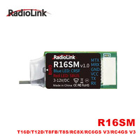Radiolink R16SM 2.4G 16 Channels Mini RC Receiver CRSF SBUS Signal Built-In Telemetry for RC Car Boat FPV Airplane