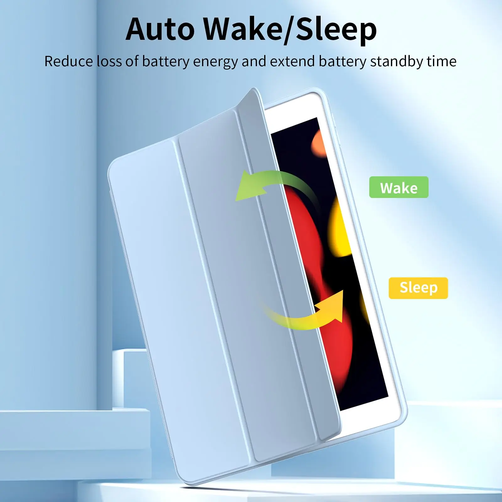 For iPad 10.2 7th 8th 9th Generation 2019 2020 2021 Magnetic Flip Smart Cover for iPad 7 8 9 Auto Wake/Sleep Soft Silicone Shell