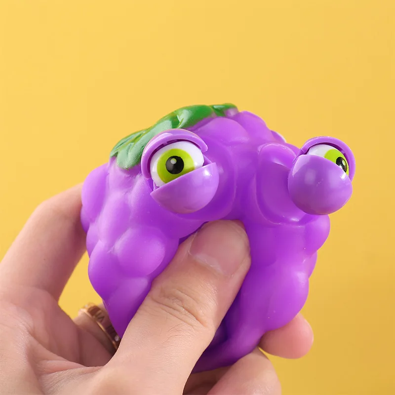 Anti-Stress Fruit Fidget Toys para crianças e adultos, vários estilos, Fruit Squeeze, Slow Rebound, Funny Gift, J225, 1Pc